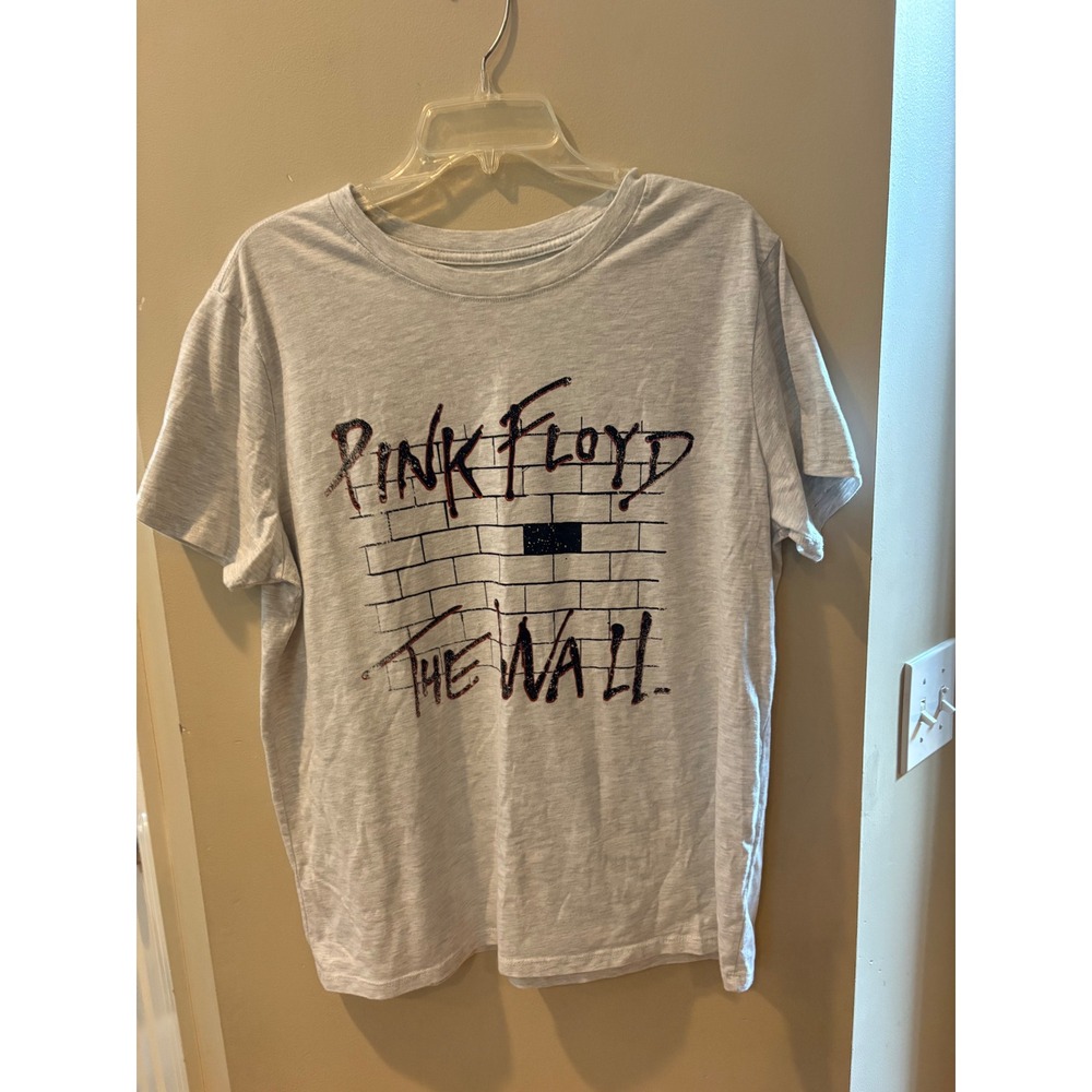 Pink Floyd The Wall Graphic T-Shirt Heather Gray XXL 2022 Licensed Rock Band Tee